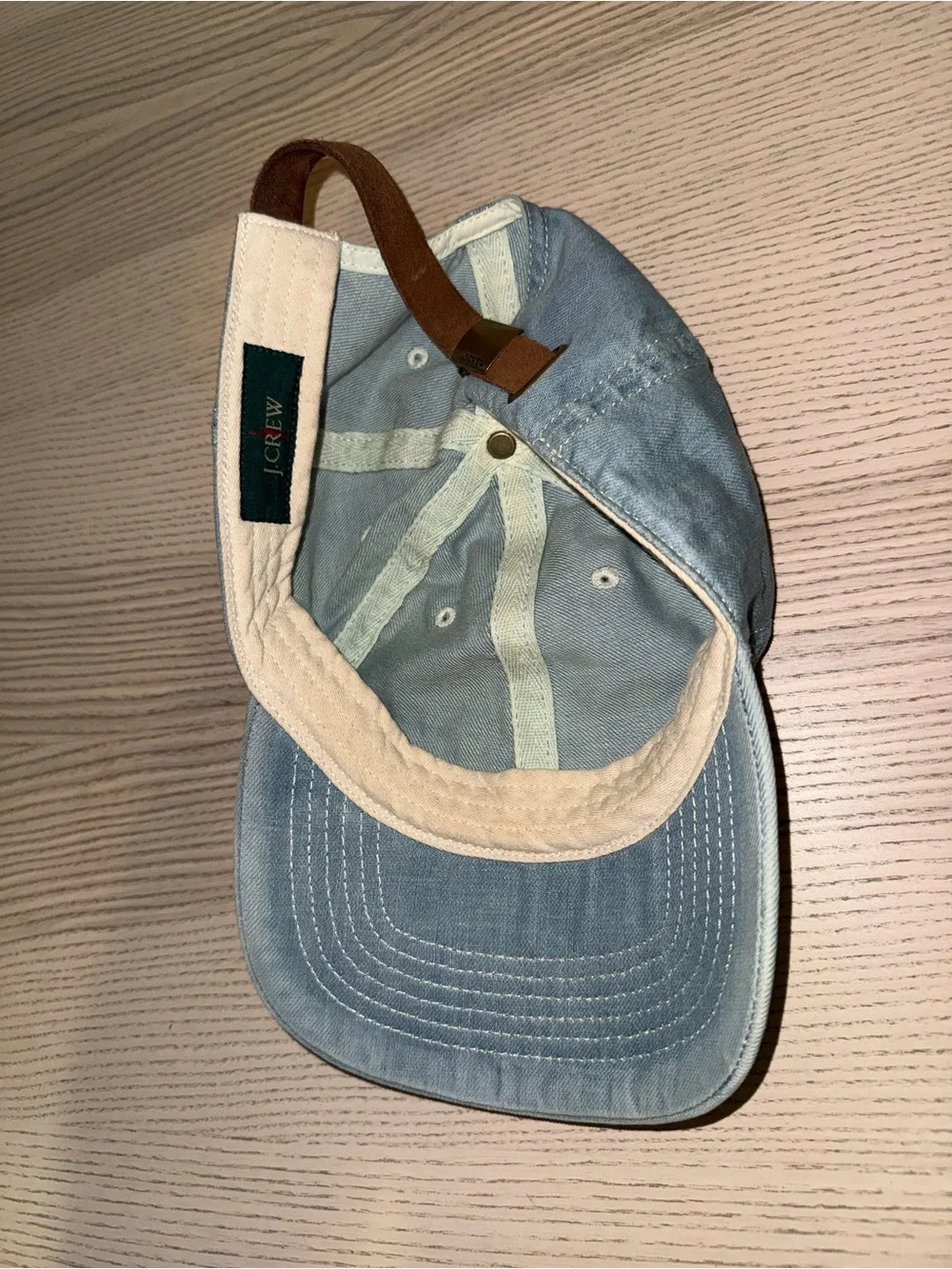 J.Crew Denim-Style Light Blue Baseball Cap